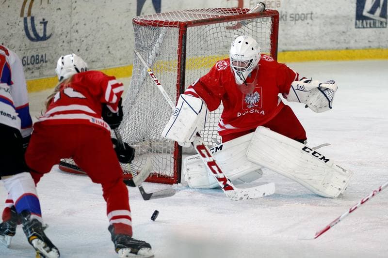 Ice Hockey. Slaska Liga Mlodzikow. Polonia Bytom - Reprezentacja Polski Kobiet. 06.09.2018