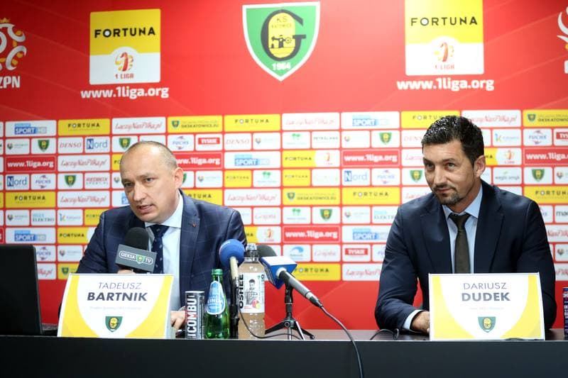 Football. GKS Katowice. Press Conference. 15.10.2018