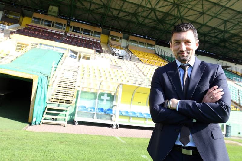 Football. GKS Katowice. Press Conference. 15.10.2018