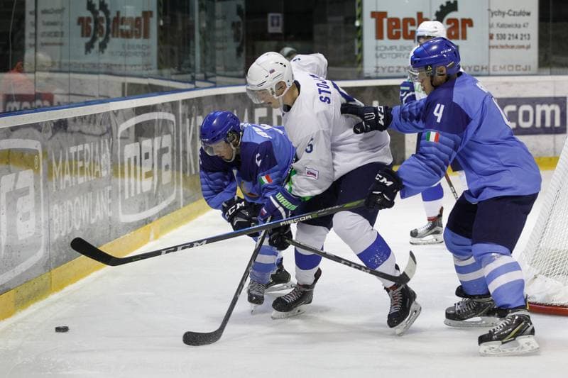 Ice Hockey. U20 World Championship Division I. Italy - Slovenia. 08.12.2018