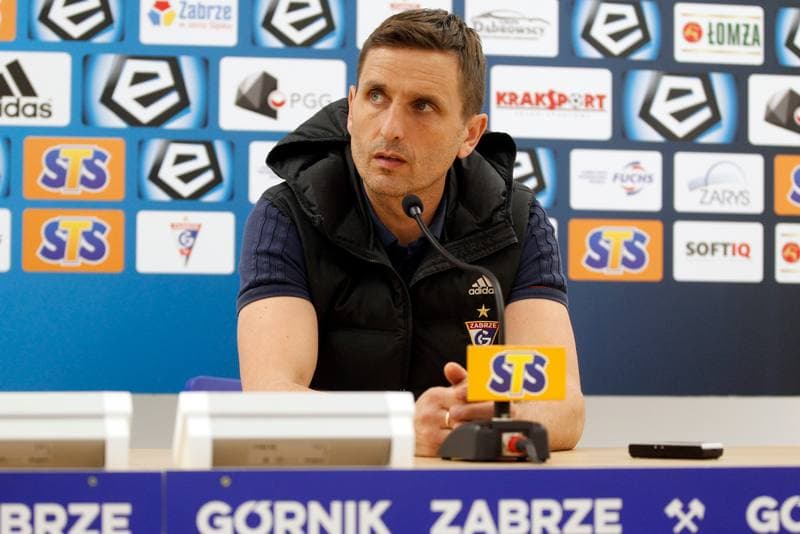 Football. Gornik Zabrze. Press Conference. 22.01.2019