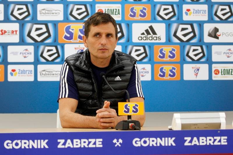 Football. Gornik Zabrze. Press Conference. 21.02.2019