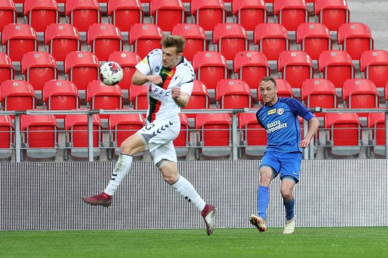 Football. Fortuna I Liga. GKS Tychy - Puszcza Niepolomice. 20.04.2019