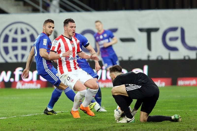 Football. Lotto Ekstraklasa. Piast Gliwice - Cracovia Krakow. 26.04.2019