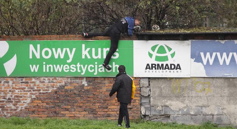 Football. Ruch Radzionkow. Training. 30.09.2010