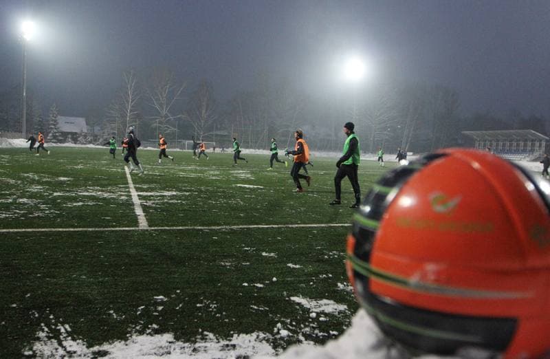 Football. Ruch Chorzow. Training. 17.01.2012