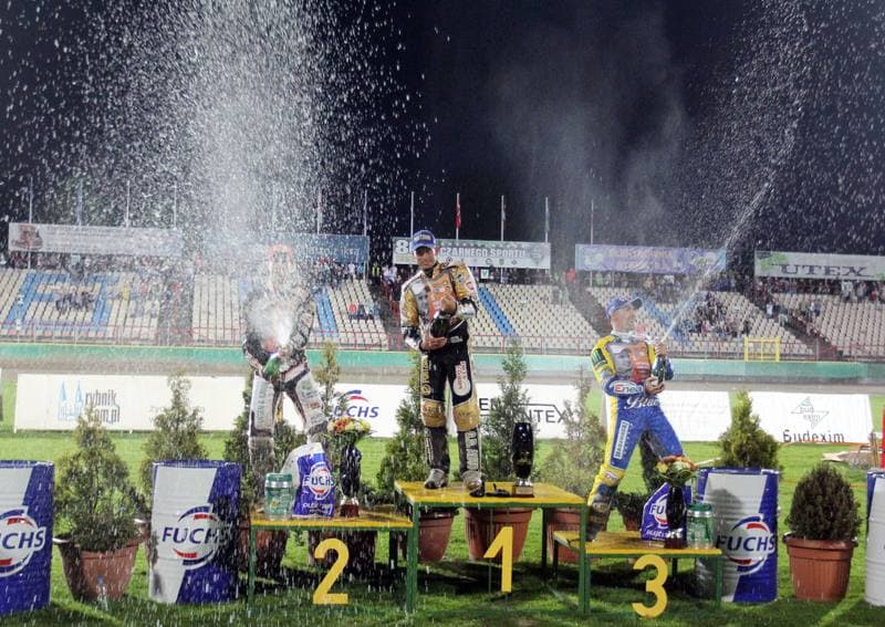 Speedway. VI Miedzynarodowy Turniej Pamieci Lukasza Romanka. Niels Kristian Iversen - Andreas Jonsson - Tomasz Gollob. 05.05.2012