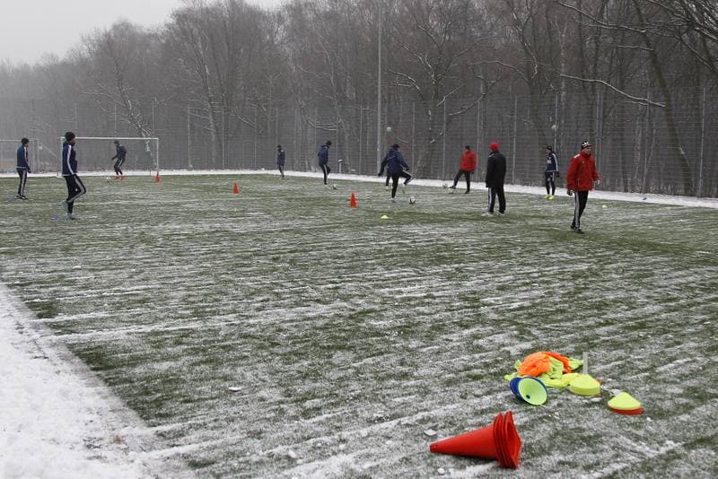 Football. Piast Gliwice. Training. 07.01.2016