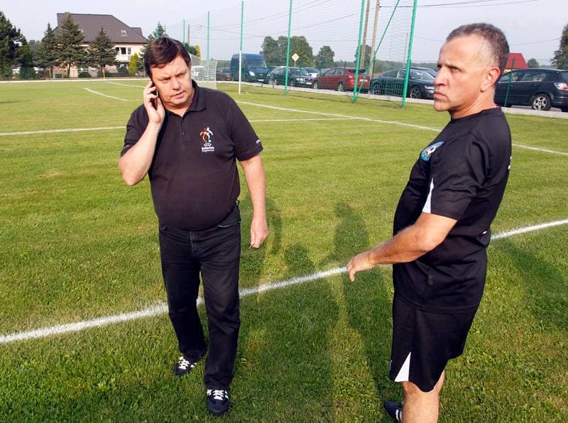 Football. Puchar Polski. Strazak Mikolow - Reprezentacja Slaska Oldboyow. 09.09.2014