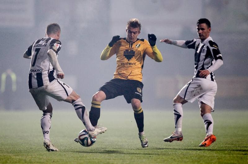 Football. I Liga. Sandecja Nowy Sacz - GKS Katowice. 31.10.2014