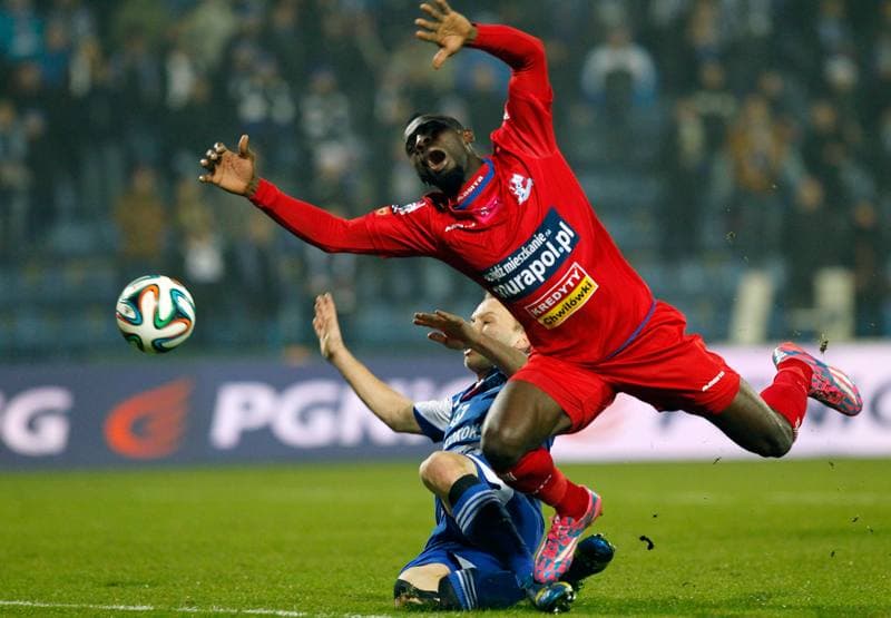Football. T-Mobile Ekstraklasa. Ruch Chorzow - Podbeskidzie Bielsko Biala. 08.12.2014