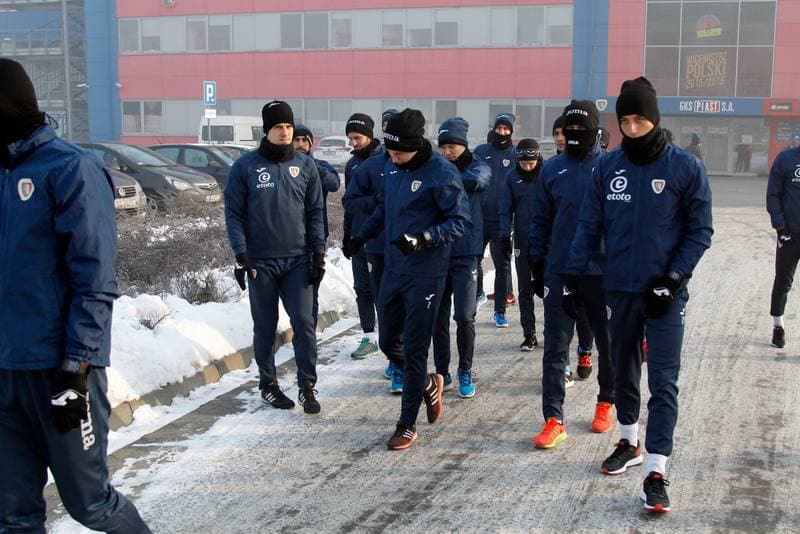 Football. Piast Gliwice. Training. 09.01.2017