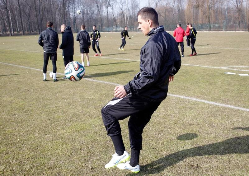 Football. GKS Katowice. Training. 19.01.2015