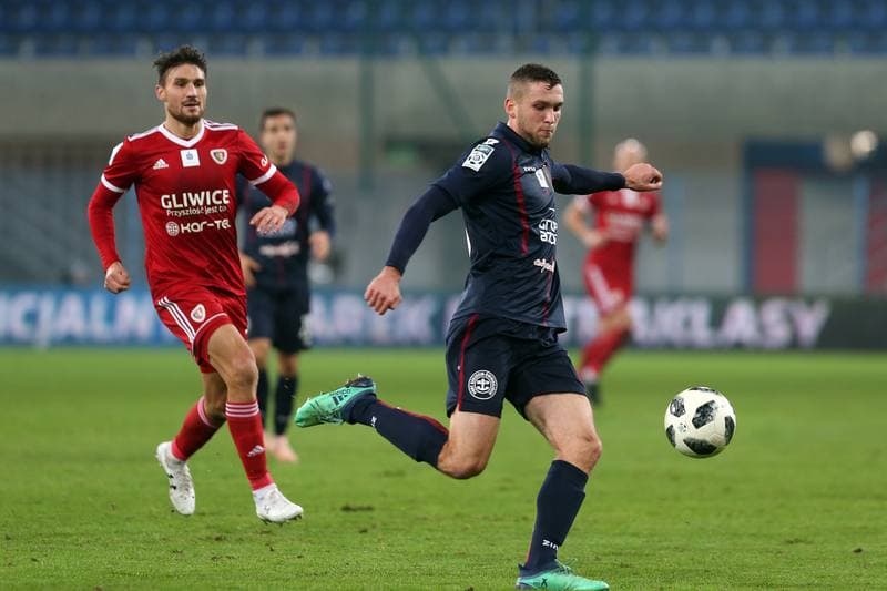Football. Lotto Ekstraklasa. Piast Gliwice - Pogon Szczecin. 03.12.2018