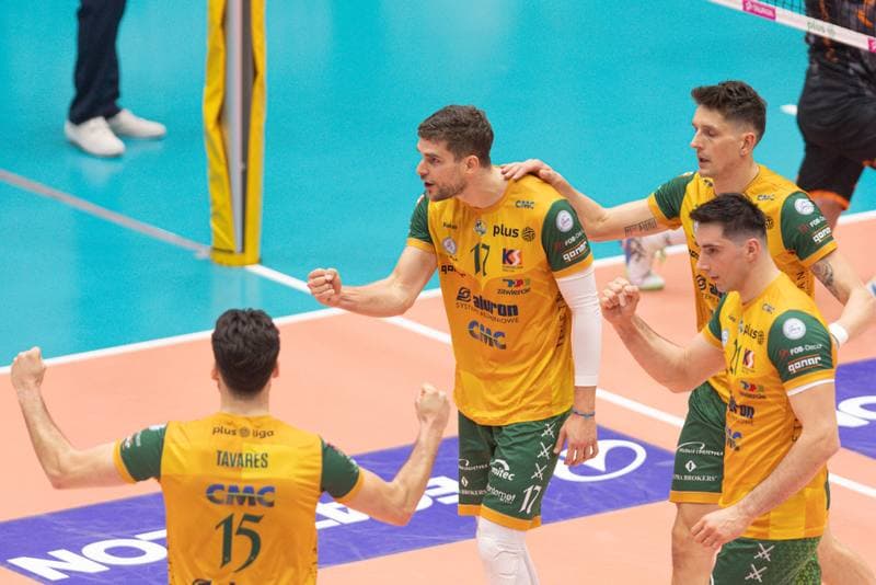 Volleyball. PlusLiga. Aluron CMC Warta Zawiercie - Jastrzebski Wegiel. 24.04.2024