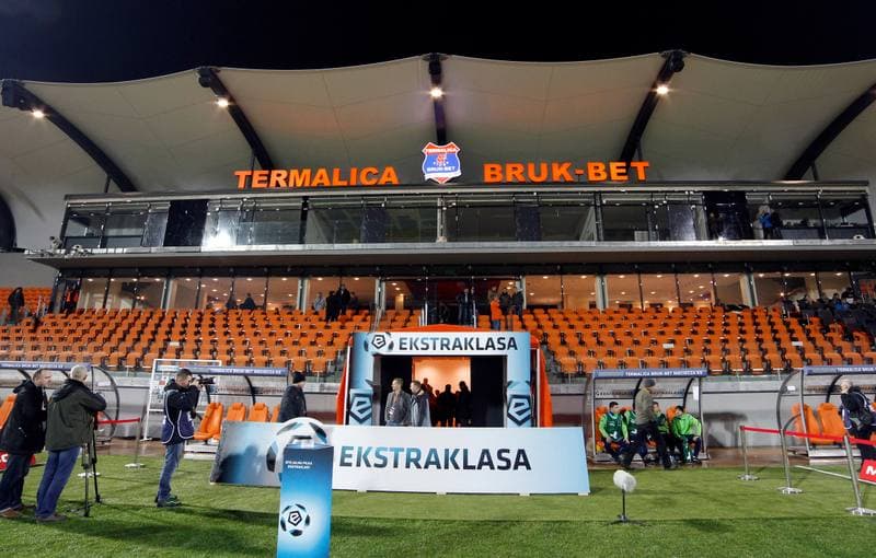 Football. PKO BP Ekstraklasa. Termalica Bruk-Bet Nieciecza - Piast Gliwice. 20.11.2015