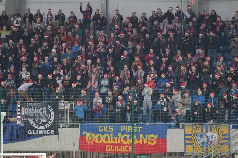Football. PKO BP Ekstraklasa. Piast Gliwice - Cracovia Krakow. 05.12.2015