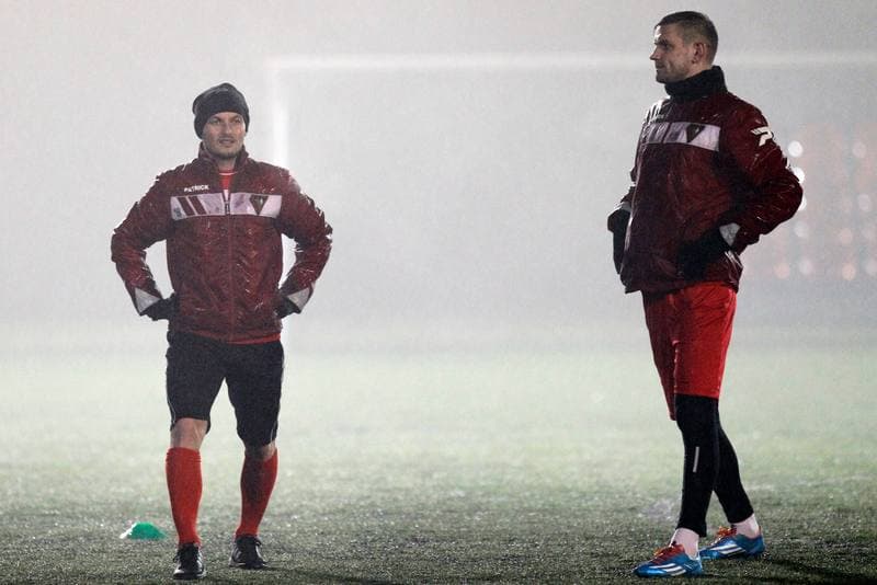 Football. Zaglebie Sosnowiec. Training. 11.01.2016