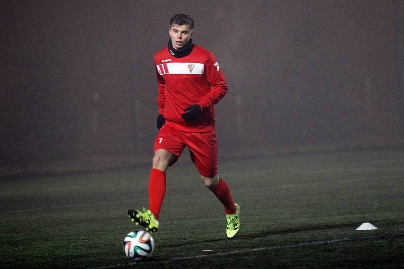 Football. Zaglebie Sosnowiec. Training. 11.01.2016