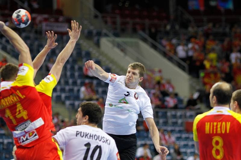 Handball. EHF Euro 2016. FYR Macedonia - Belarus. 27.01.2016