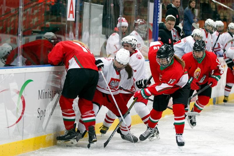 Ice Hockey. Women's Friendly Match. Poland - Hungary. 05.02.2016