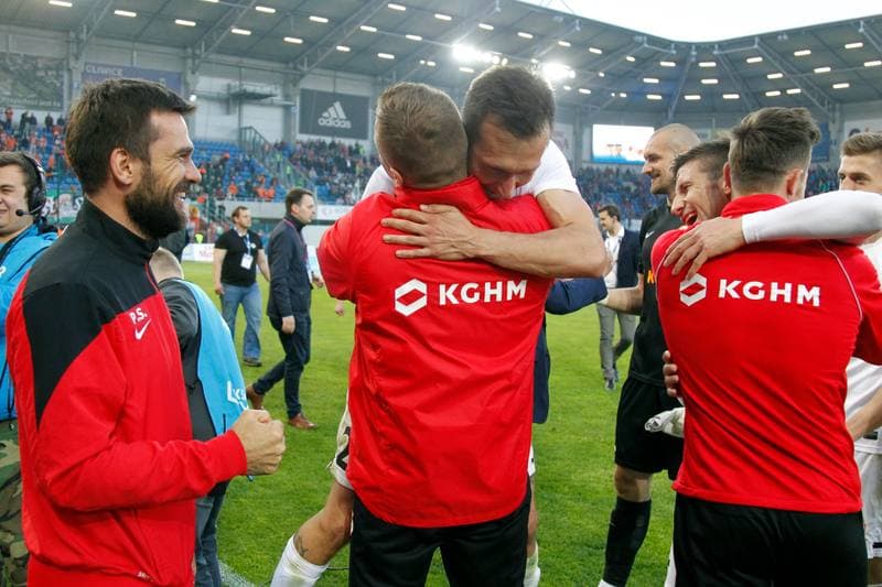 Football. Ekstraklasa. Piast Gliwice - Zaglebie Lubin. 15.05.2016
