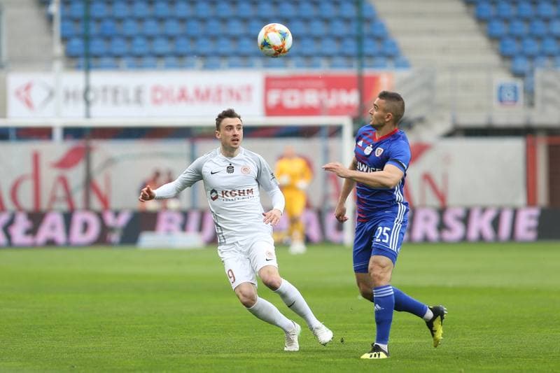 Football. Lotto Ekstraklasa. Piast Gliwice - Zaglebie Lubin. 23.04.2019