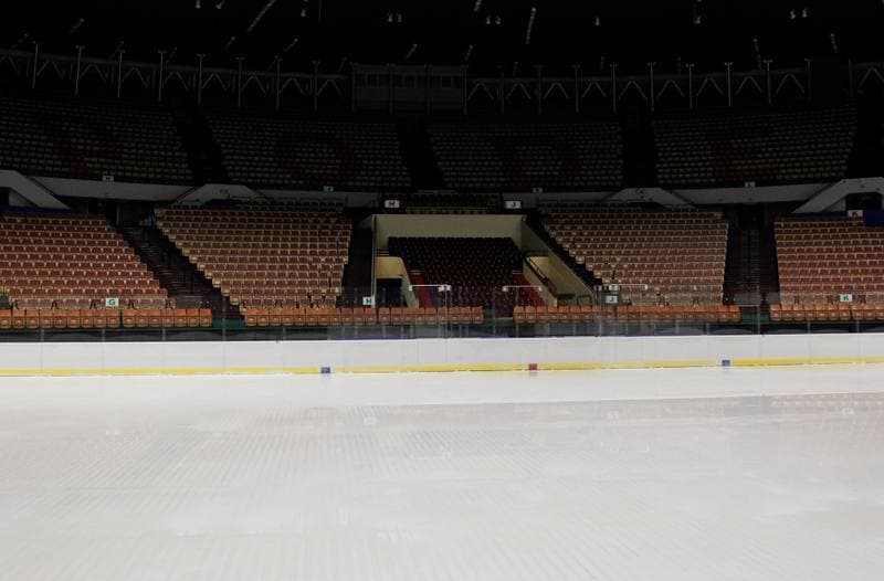 Ice Hockey. Spodek. Construction. 16.04.2016