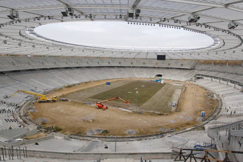 Football. Stadion Slaski. Construction. 24.10.2016