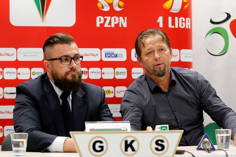 Football. GKS Tychy. Press Conference. 02.11.2016