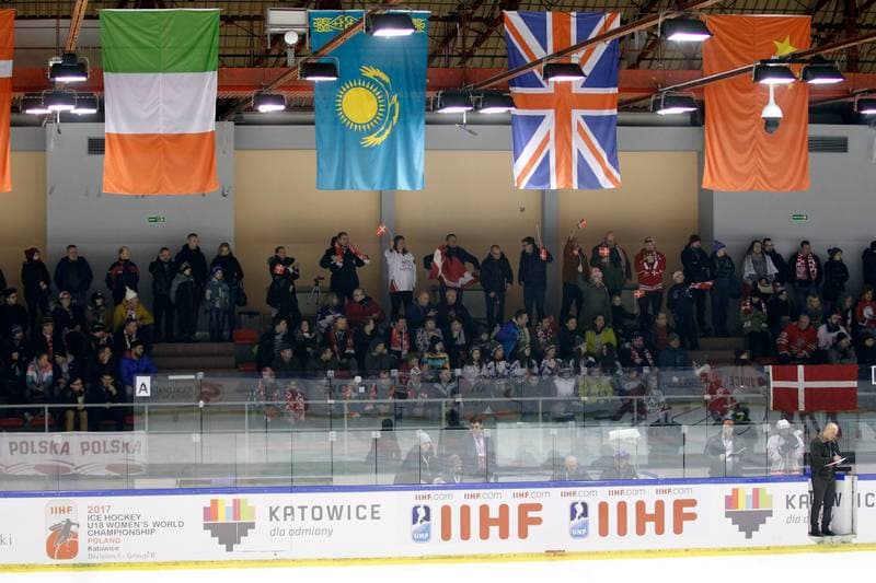 Ice Hockey. U18 Women's World Championship. Poland - Denmark. 08.01.2017