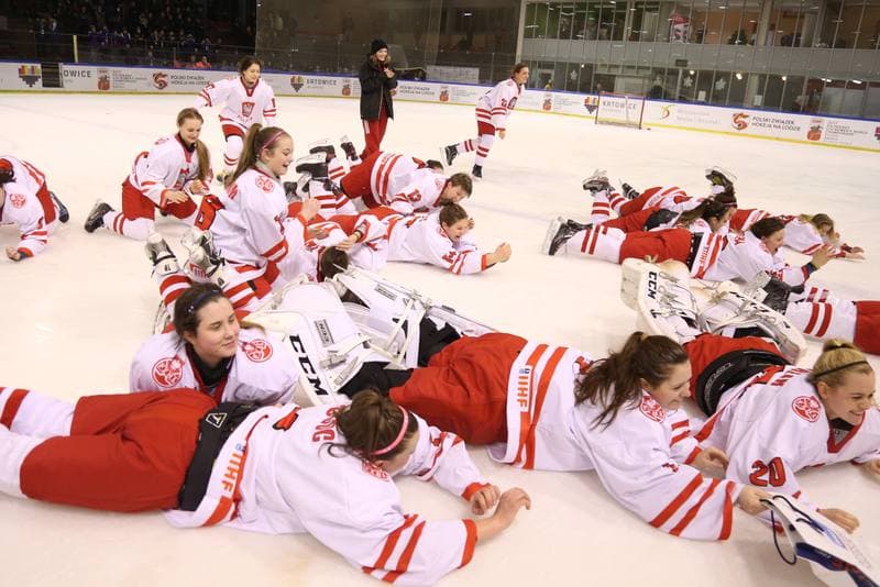 Ice Hockey. U18 Women's World Championship. Poland - China. 14.01.2017