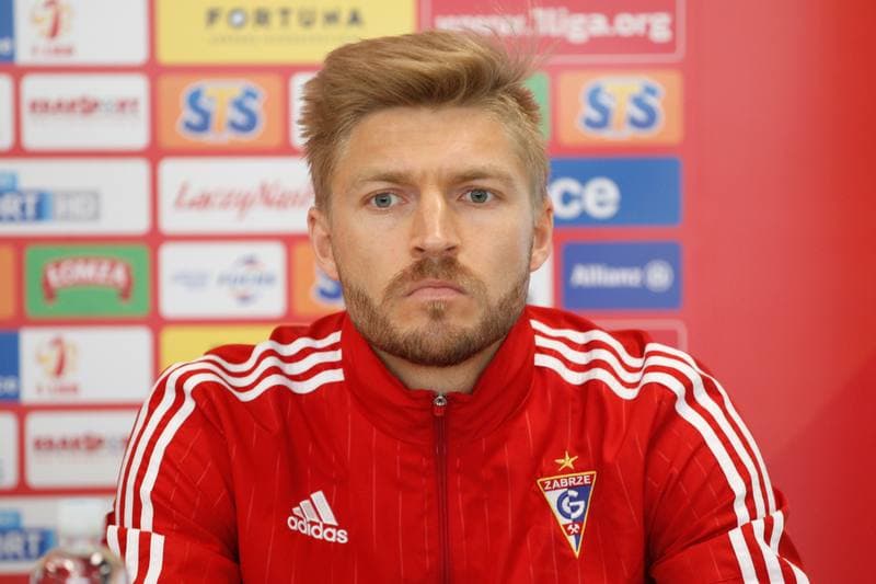 Football. Gornik Zabrze. Press Conference. 15.05.2017