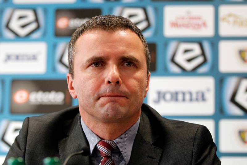 Football. Piast Gliwice. Press Conference. 10.02.2017