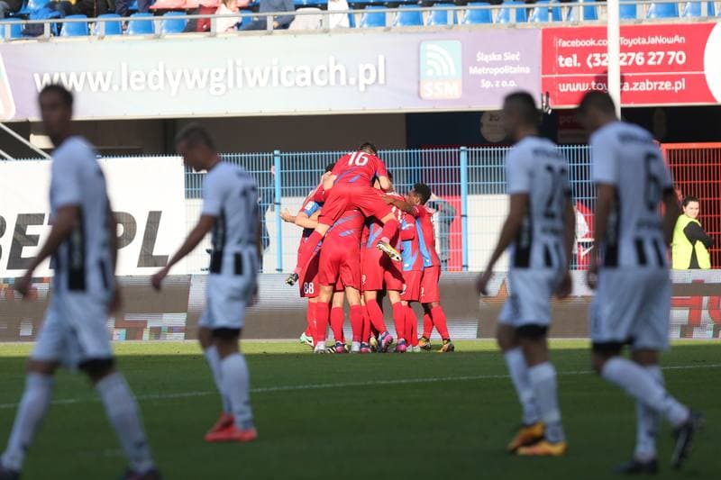 Football. Lotto Ekstraklasa. Piast Gliwice - Sandecja Nowy Sacz. 14.10.2017