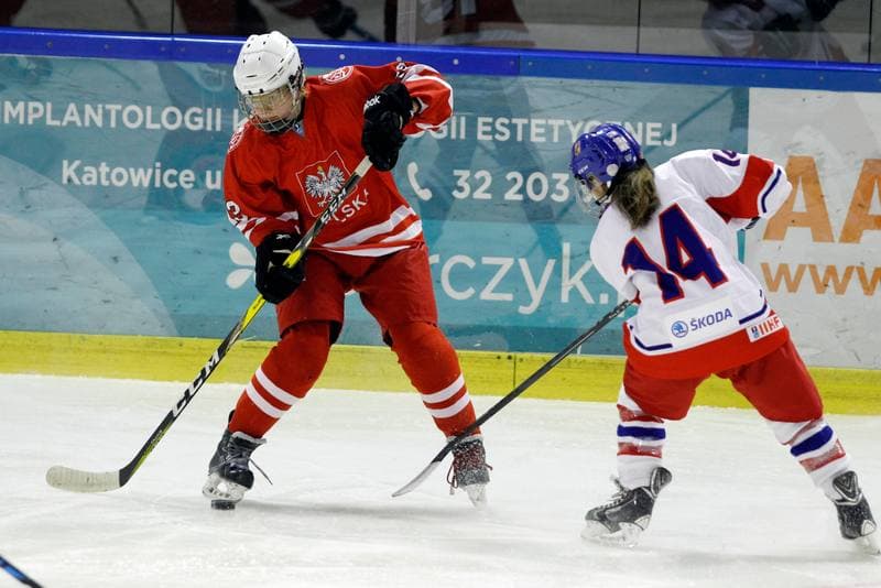 Ice Hockey. Women's U18 Olympic Hopes Tournament. Poland - Czech Republic. 15.12.2017