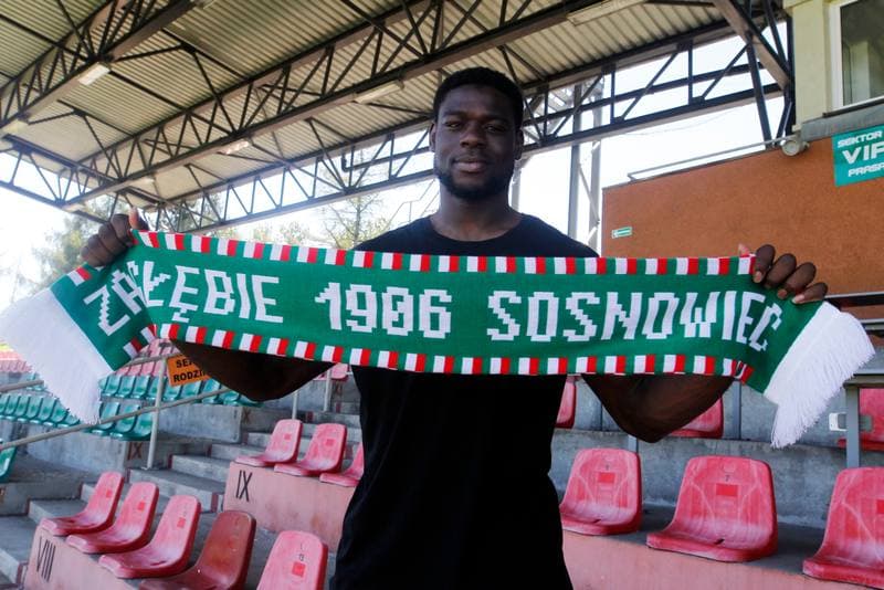 Football. Zaglebie Sosnowiec. Junior Torunarigha. 07.08.2018
