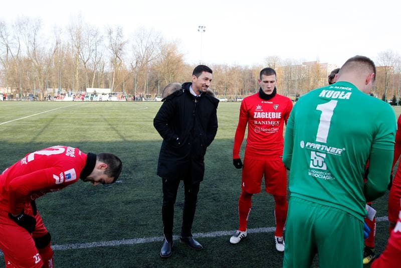 Football. Sparing. Zaglebie Sosnowiec - Cracovia Krakow. 17.01.2018