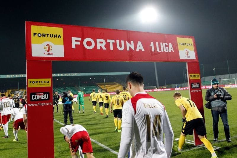 Football. Fortuna I Liga. GKS Katowice - LKS Lodz. 28.11.2018