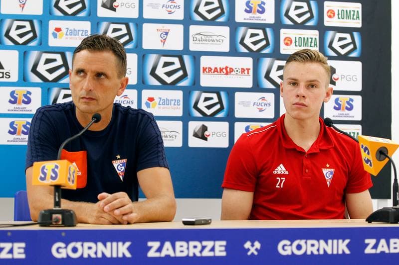 Football. Gornik Zabrze. Press Conference. 25.07.2018