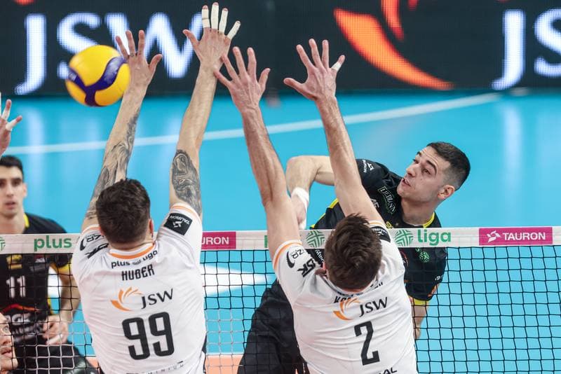 Volleyball. PlusLiga. Jastrzebski Wegiel - PGE GiEK Skra Belchatow. 09.02.2025