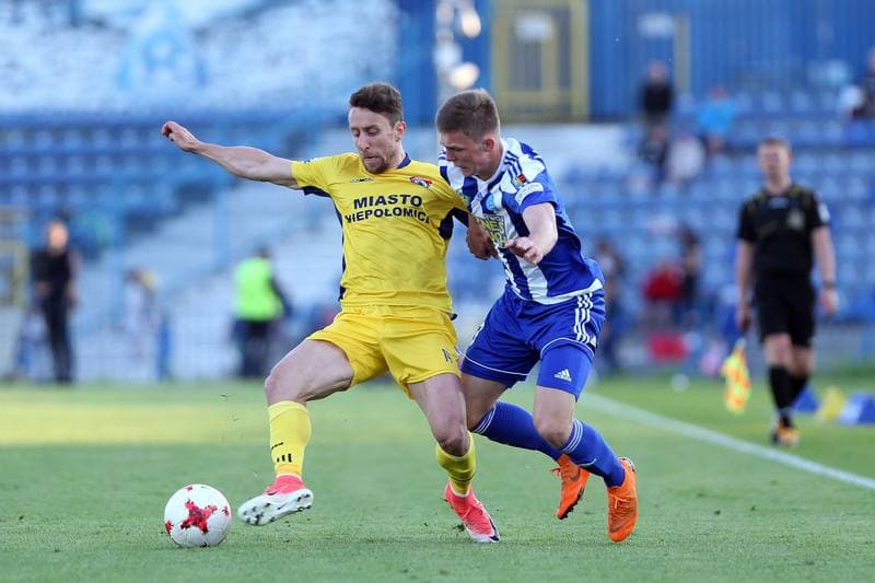Football. Nice I Liga. Ruch Chorzow - Puszcza Niepolomice. 05.05.2018
