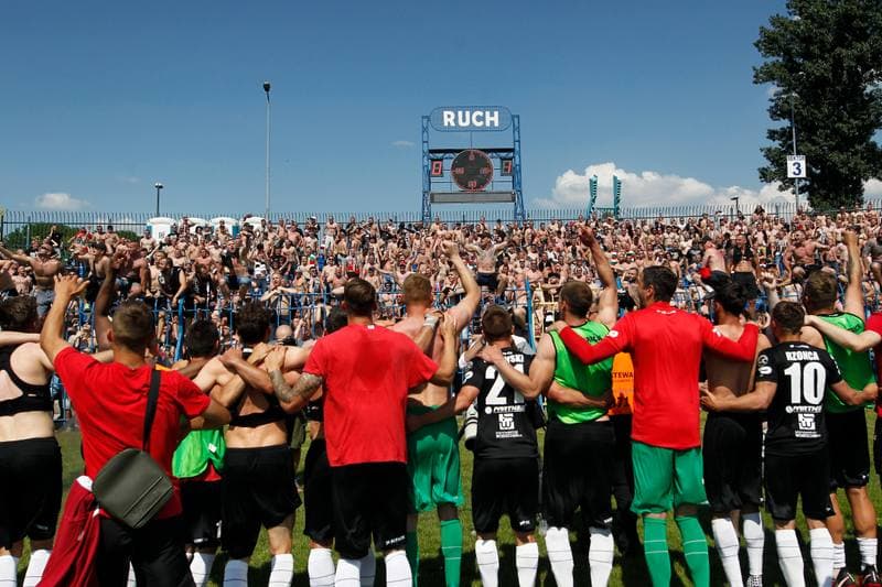 Football. Nice I Liga. Ruch Chorzow - Zaglebie Sosnowiec. 27.05.2018