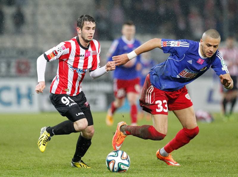 Football. T-Mobile Ekstraklasa. Cracovia Krakow - Piast Gliwice. 13.03.2015
