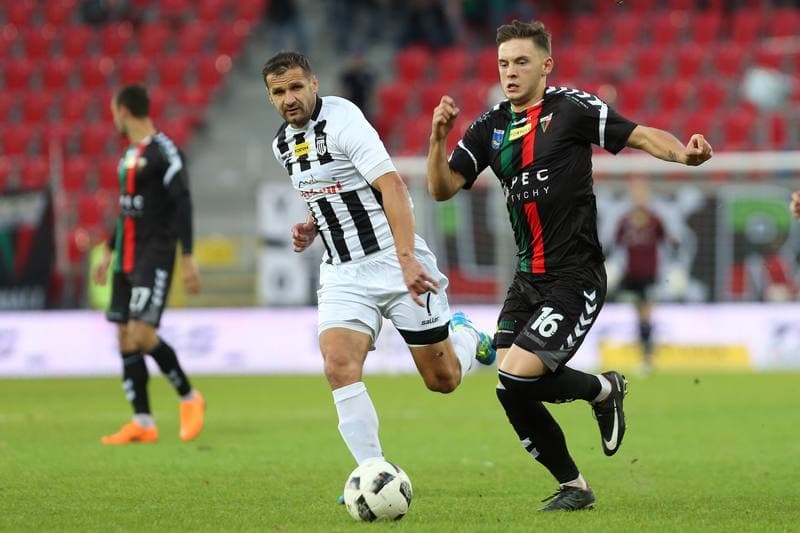 Football. Fortuna I Liga. GKS Tychy - Sandecja Nowy Sacz. 06.10.2018