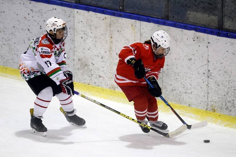 Ice Hockey. Slaska Liga Mlodzikow. UKS Zaglebie Sosnowiec - Reprezentacja Polski Kobiet. 18.10.2018