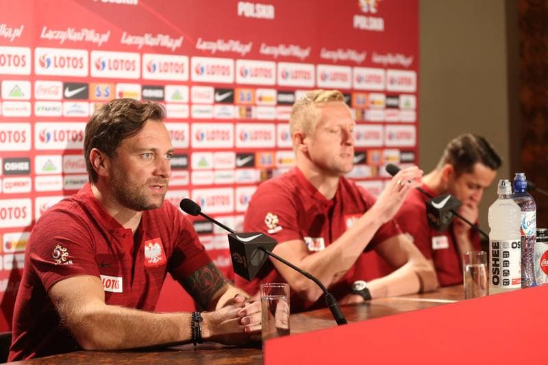 Football. Poland national team. Training. 09.10.2018