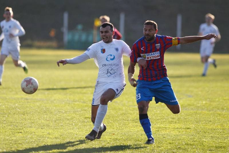 Football. Haiz IV Liga. Polonia Bytom - Slask Swietochlowice. 17.11.2018