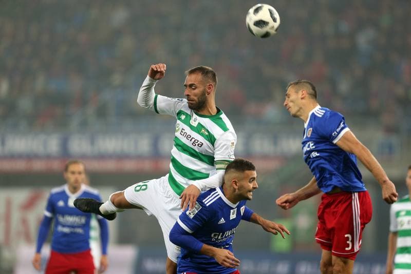 Football. Lotto Ekstraklasa. Piast Gliwice - Lechia Gdansk. 19.10.2018