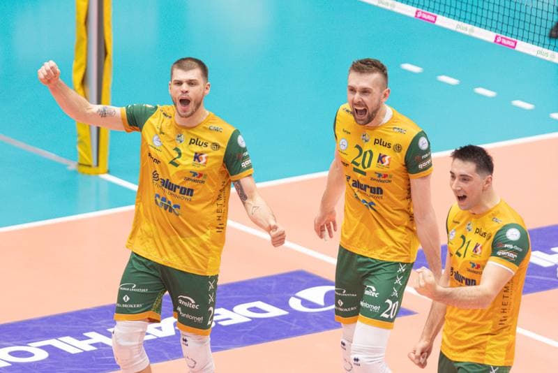 Volleyball. PlusLiga. Aluron CMC Warta Zawiercie - Jastrzebski Wegiel. 24.04.2024